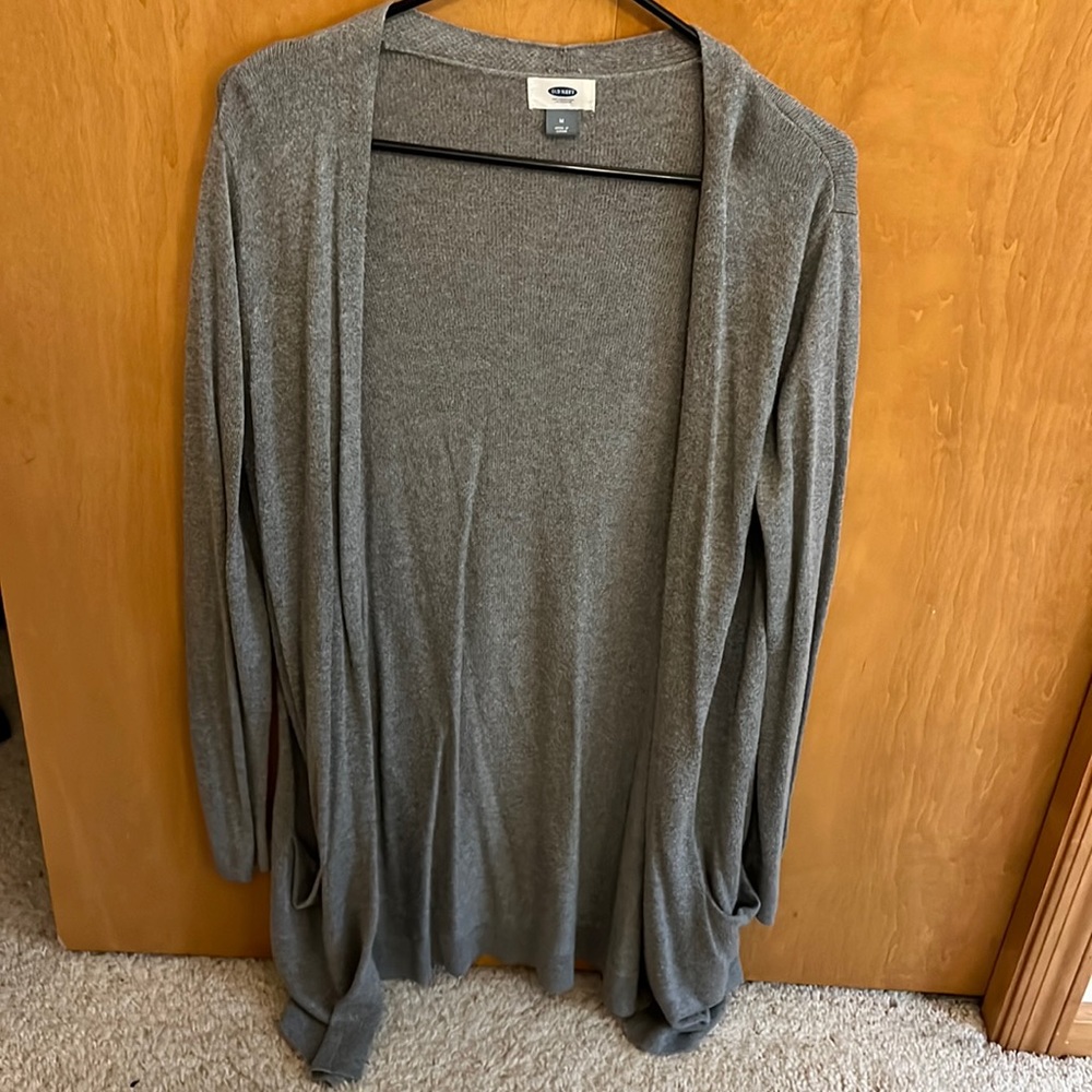 Grey old navy cardigan